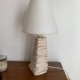 Brutalist stone lamp