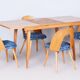 Mid-Century Czech Extendable Table in Beech and Ash attributed to Tatra Pravenec, 1950s
