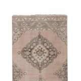 Vintage Turkish Oushak Rug Handwoven 86x733 cm