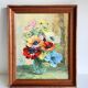 TABLEAU Vintage Bouquet aux ANEMONES