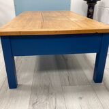 Table basse bleue