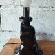 Vintage black ceramic lamp – Reclining clown – Made in Holland