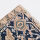 Vintage Cream & Navy Blue Persian Rug, 213x298Cm