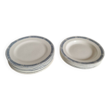 Set of 14 Terre de fer Salins plates, Castellane model