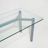 Table, rectangular glass top by Bruno Brunati and Carlo Zerbaro for Cidue