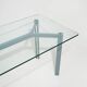 Table, rectangular glass top by Bruno Brunati and Carlo Zerbaro for Cidue