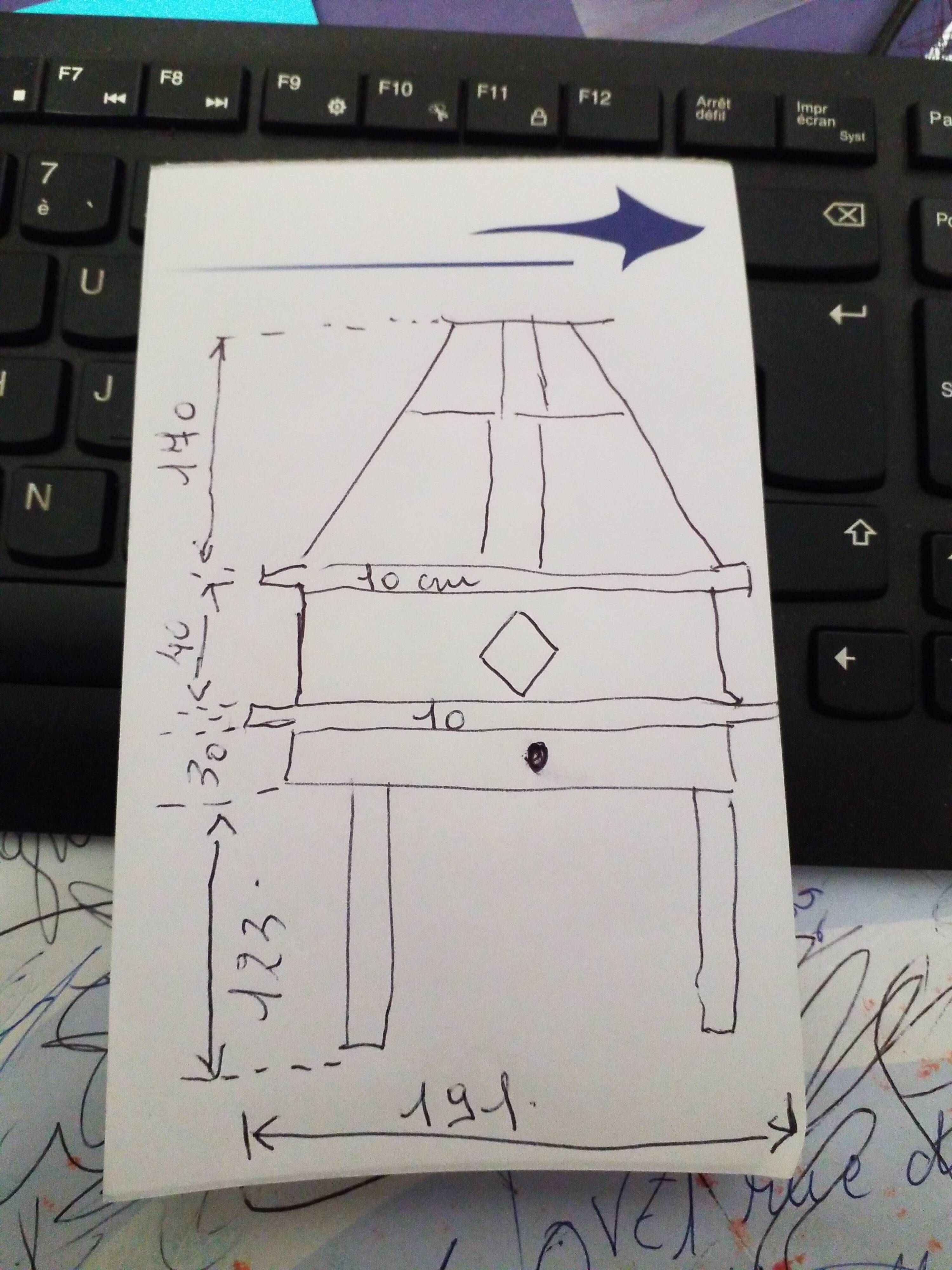 Wooden fireplace