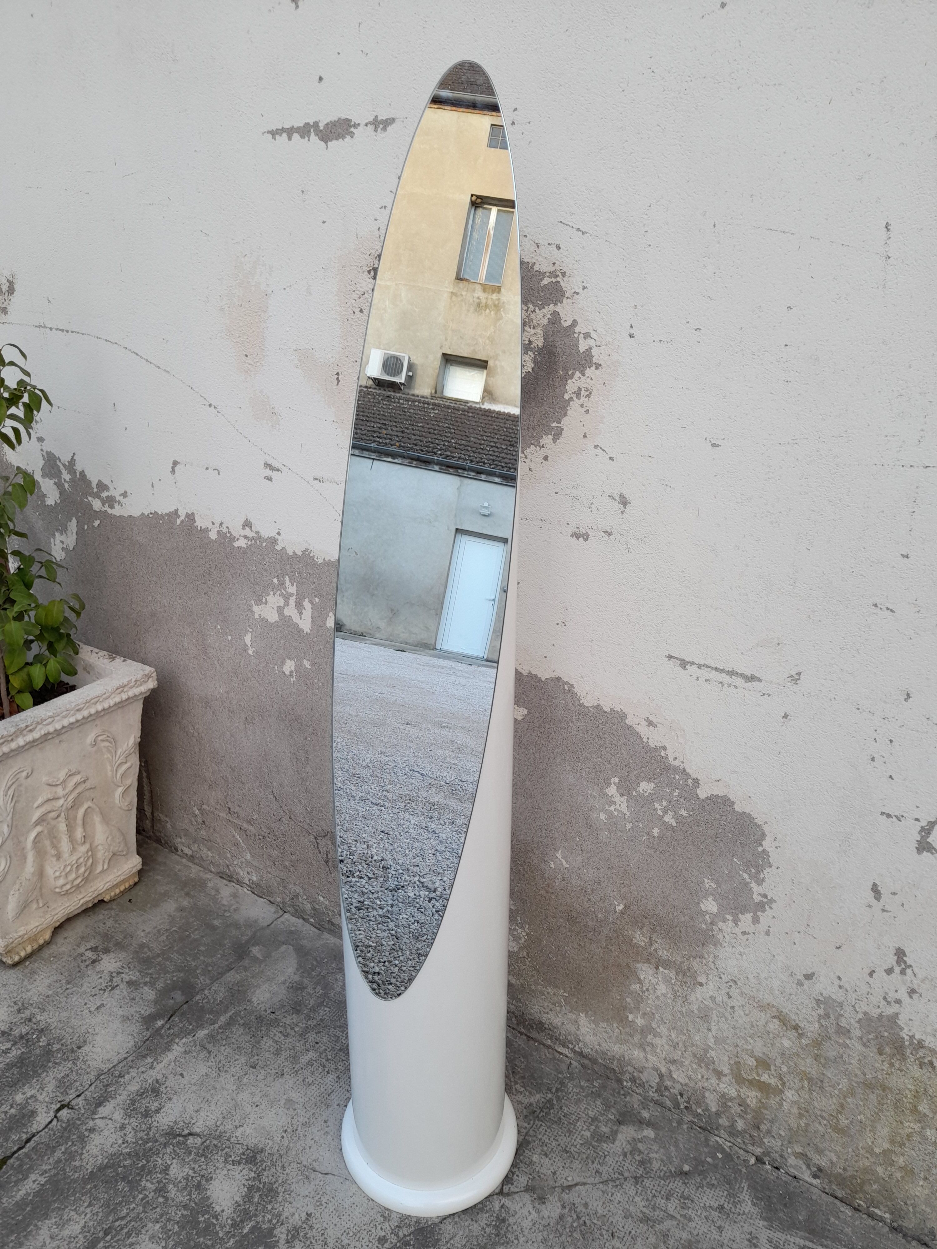 Vintage 80s vintage stand-up mirror - 1m57x29