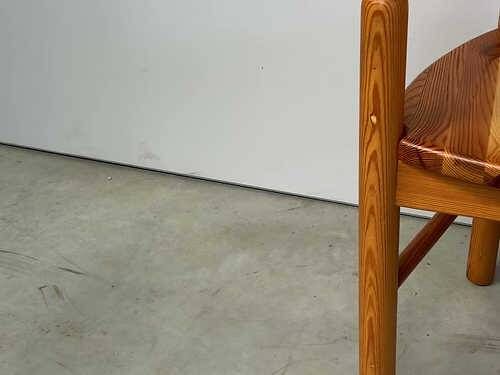 Set of 6 Scandinavian solid pine wood dining chairs by Rainer Daumiller for Hirtshals Savvaerk