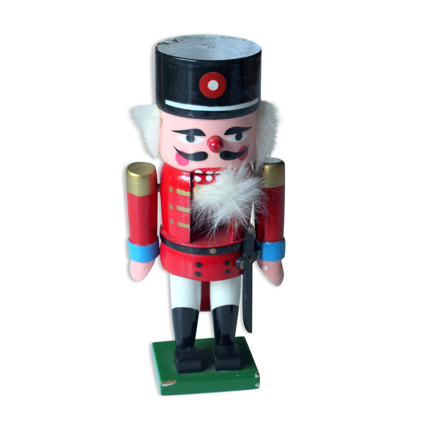 Wooden handmade nutcracker, vintage from the 1970s