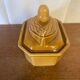 Terrine ancienne staub forme canard céramique beige france vintage