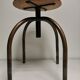 Set of 3 vintage stools of industrial style, medical office