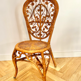 Rattan chair peacock inspiration Emmanuelle