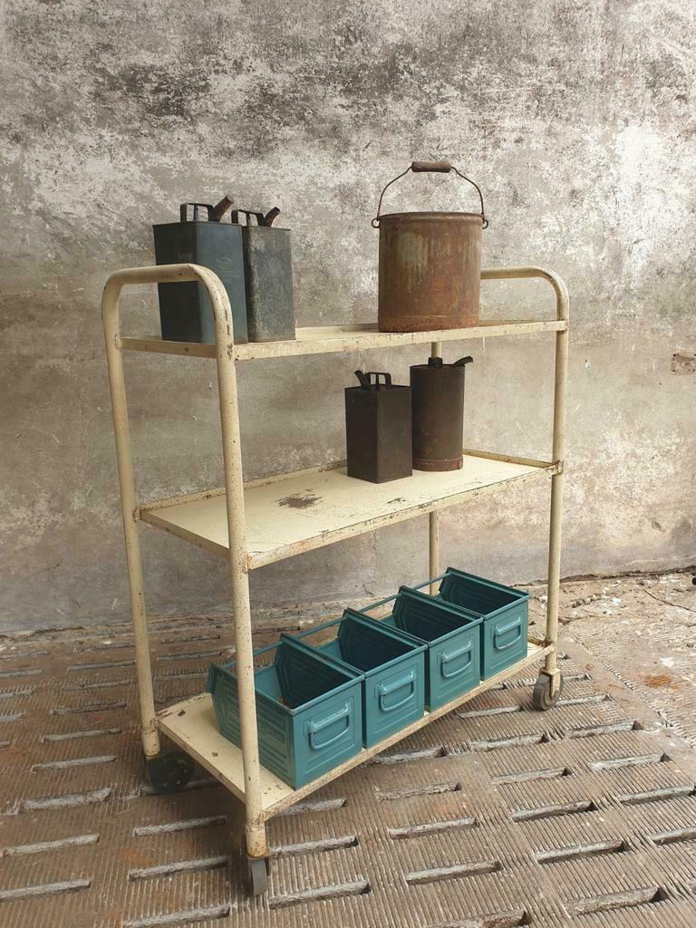 Industrial shelving trolley