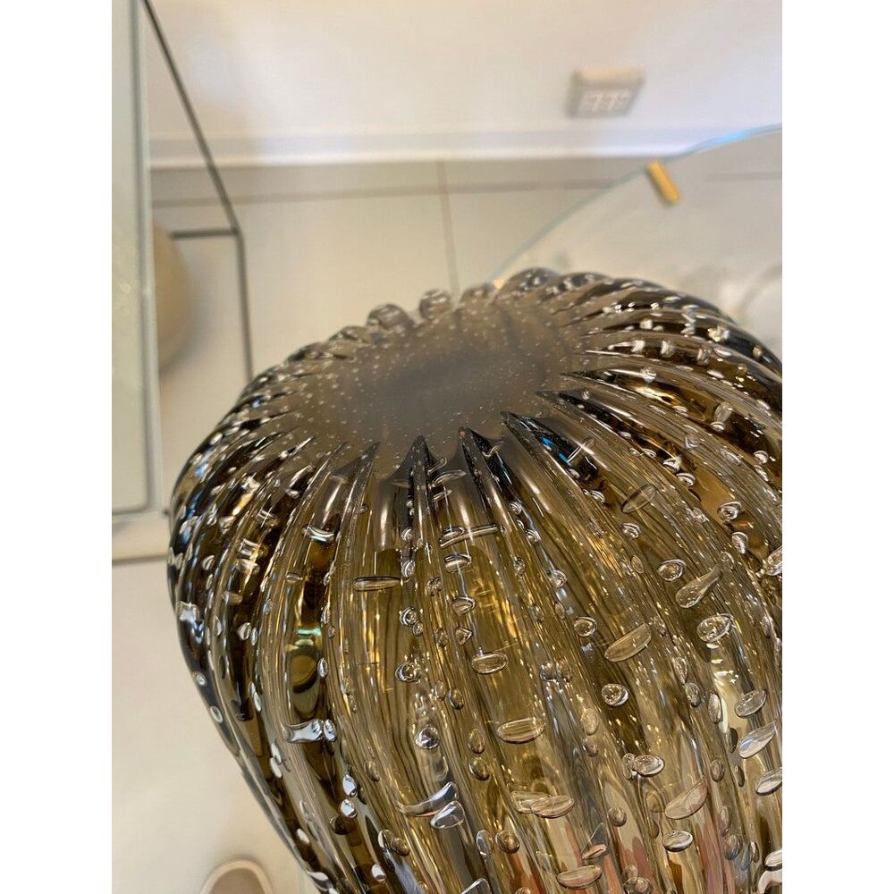 Handmade multicolors murano glass vase