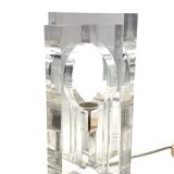 Sandro Petti, sculptural lucite table lamp, Maison Jansen France 1970s