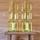 2 Fitz model lamps in yellow glass, Habitat edition.