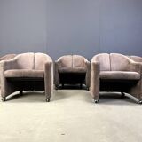 PS142 Easy Chairs by Eugenio Gerli for Tecno, 1970s - set of 5