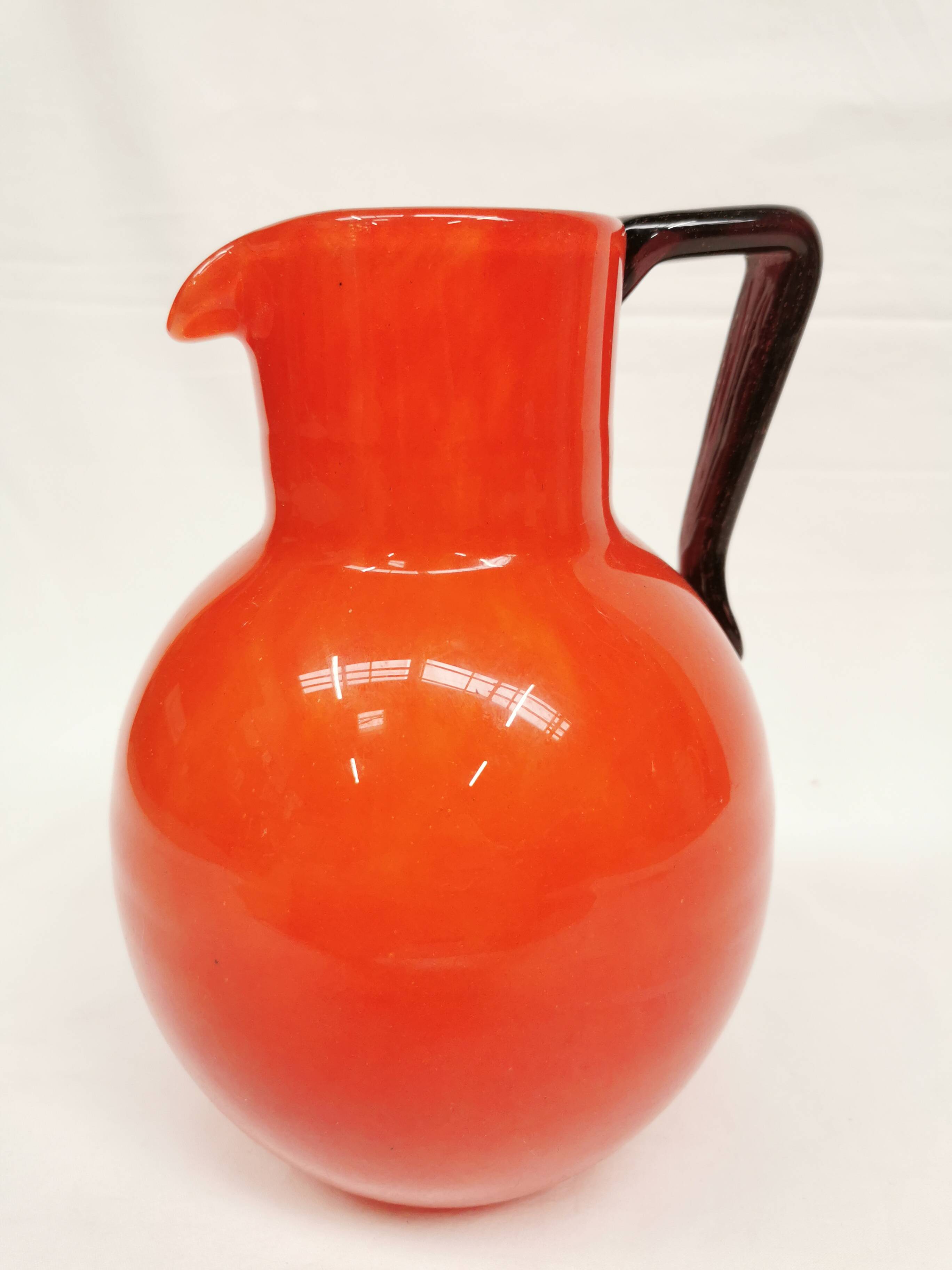 Orangeade / Lemonade Pitcher, Beer, Schneider, Le Verre Français