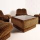 70s FLORAL PRINT MODULAR SOFA & TABLE