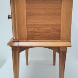Bedside wood feet tapered 60s
