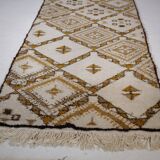 Berber Wool Carpet Runner 1960s