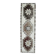 Tapis couloir en laine Oushak turc vintage des années 1970, 97x323.