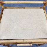 Vintage rattan bedside 60s