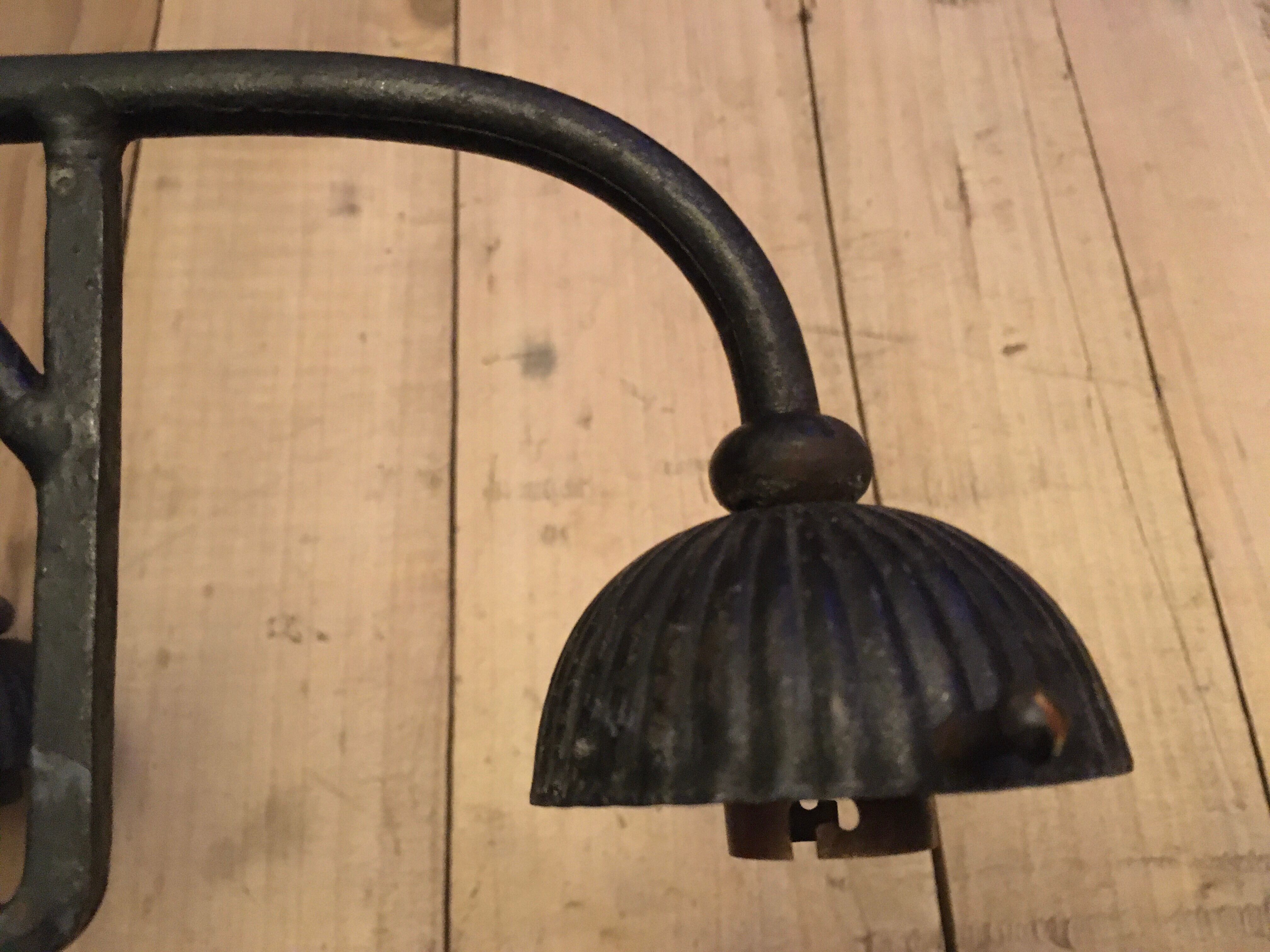 Wrought iron wall lamp