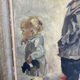 Huile sur toile encadrée