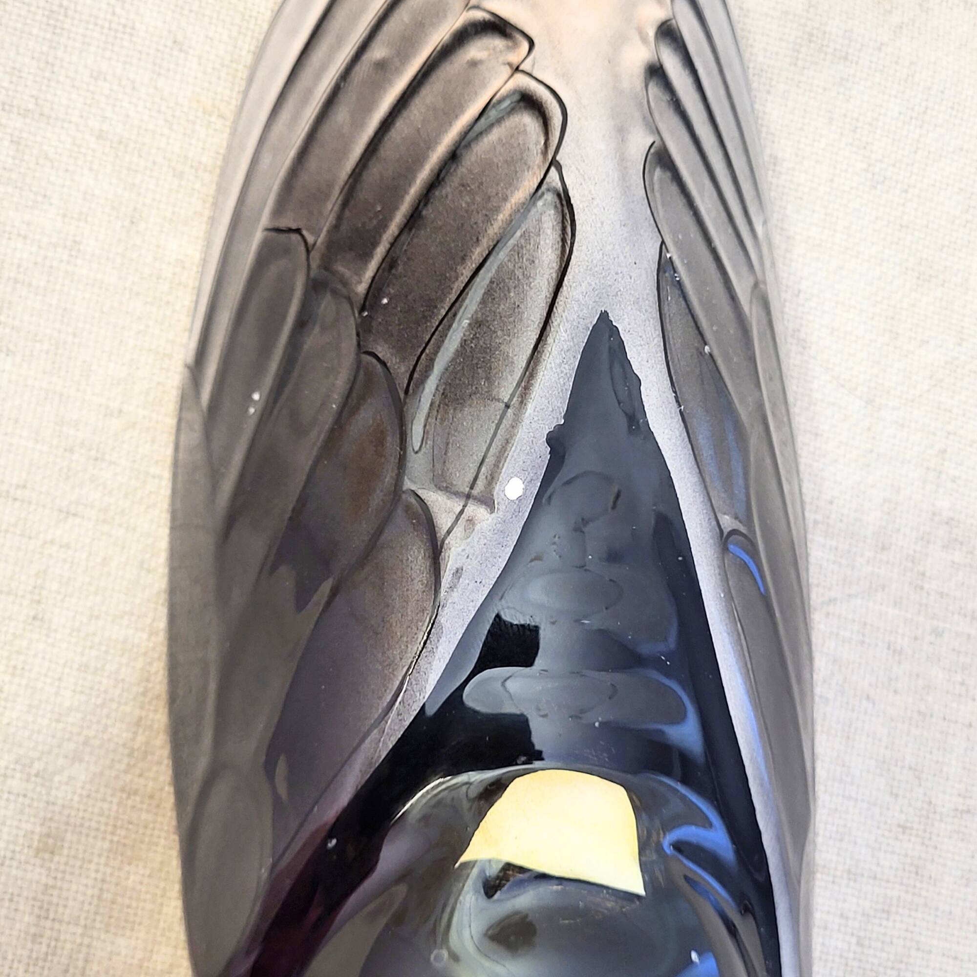 Vintage hand-painted earthenware wall cicada – Provençal retro decor