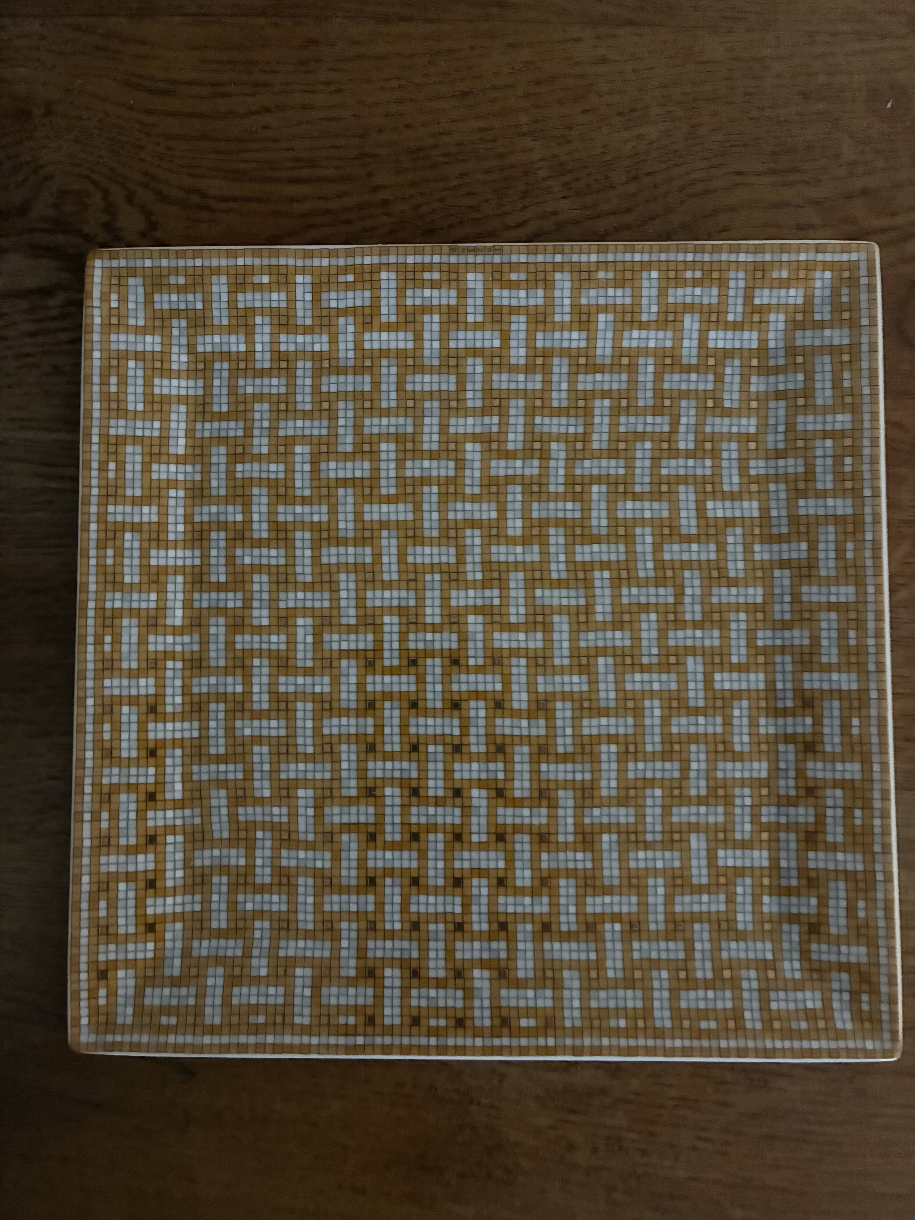 Hermès plate - mosaic