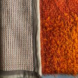 Vintage wall tapestry carpet 1970 wool