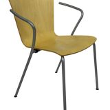 vintage fritz hansen vico magistretti duo bentwood stacking armchairs set of four