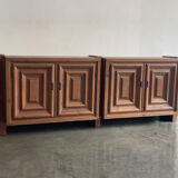 Buffet brutaliste, Biosca, bois massif, travail artisanal, Espagne