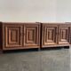 Buffet brutaliste, Biosca, bois massif, fabrication artisanale, Espagne