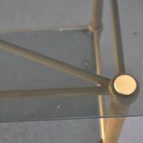 Serving style 1940 on gilded bronze smoked glass top