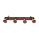 Coat rack 4 old wooden hooks bamboo style around 1900/1930