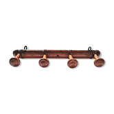 Portemanteau 4 patères ancien  en bois style bambou vers 1900/1930
