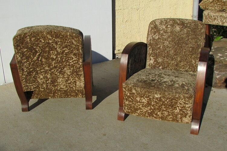 Pair of chairs art deco