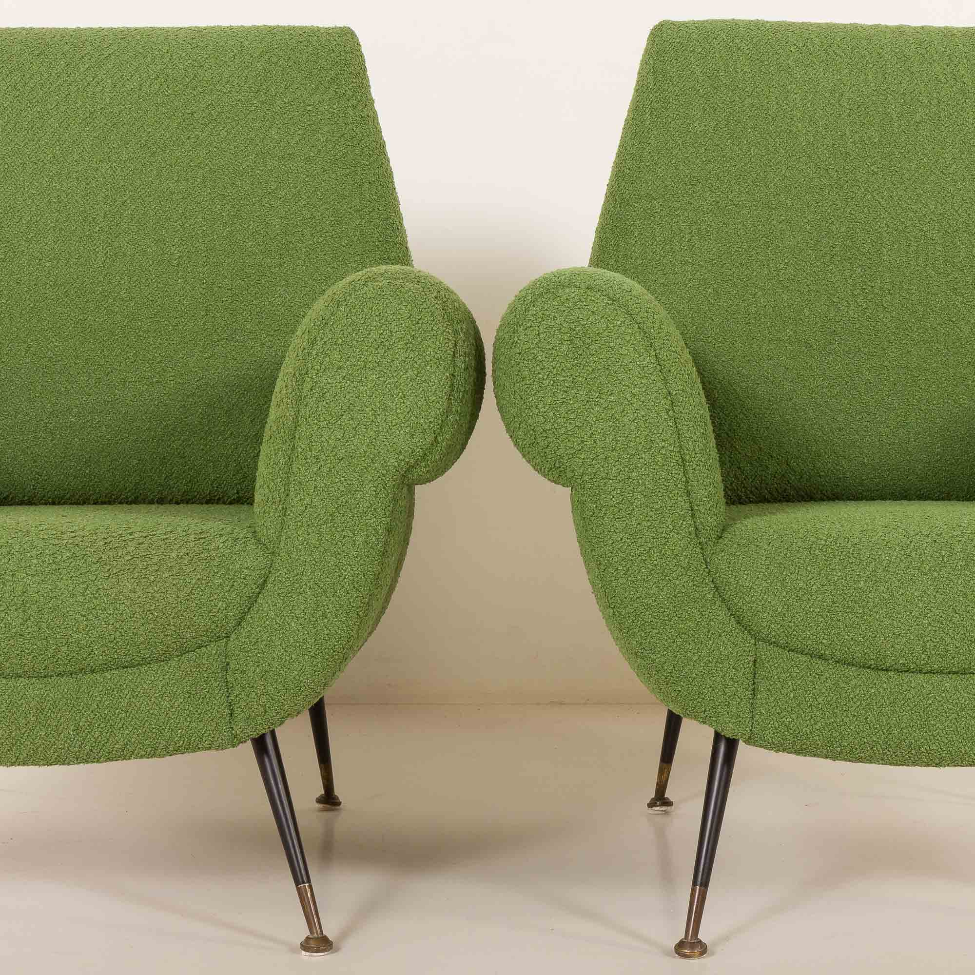 Gigi Radice attr. to lounge chairs, set of two, 1960s