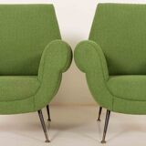 Gigi Radice attr. to lounge chairs, set of two, 1960s