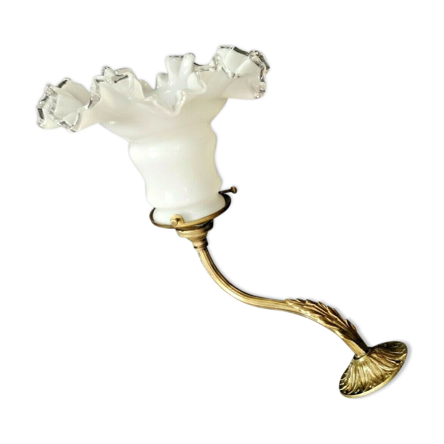 Old wall opaline lace bronze 30/40 17 Art Deco