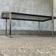 Coffee table in chromed metal and smoked glass, 1970s