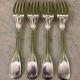 Charles Christofle 4 forks model Chinon