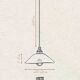 LISETTE - Terre cuite rouge - Suspension