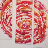 Abstract painting by decorator Erik Huet Alvarez