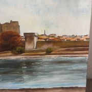 The Avignon Bridge, signed L. Baudoin, 1971