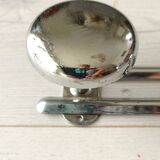 Portemanteau mural en métal chromé