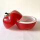 Vintage red tomato ice bucket